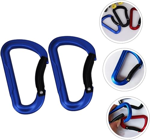 Miniatura 8 de EXCEART Mosquetón con broches de resorte, ganchos de clavija de hebilla de alta resistencia, ganchos para colgar en forma de D, hebillas para