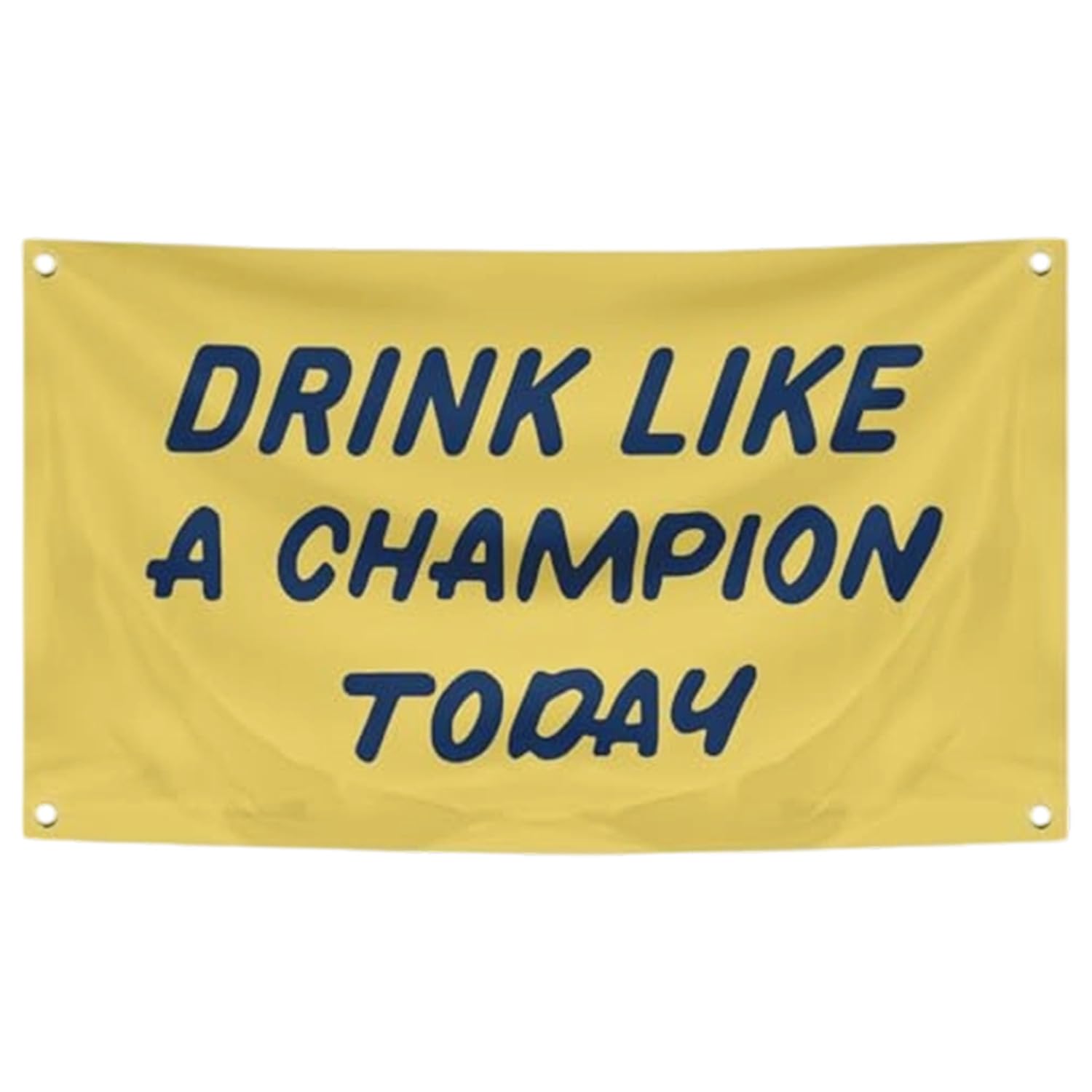 Drink Like A Champion Today Beer Flag Banner, Men’s Cave Wall Decoration, Funny Flags for Room/Bedroom, Home Bar, Beer Flag & Frat Flags for Room Decor Cave Wall Outdoor Indoor Decor