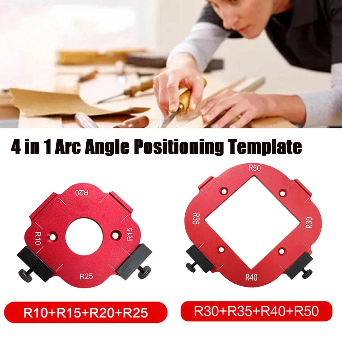 Multi-angle Template 4-in-1 Arcs & Angle Positioning Template ...