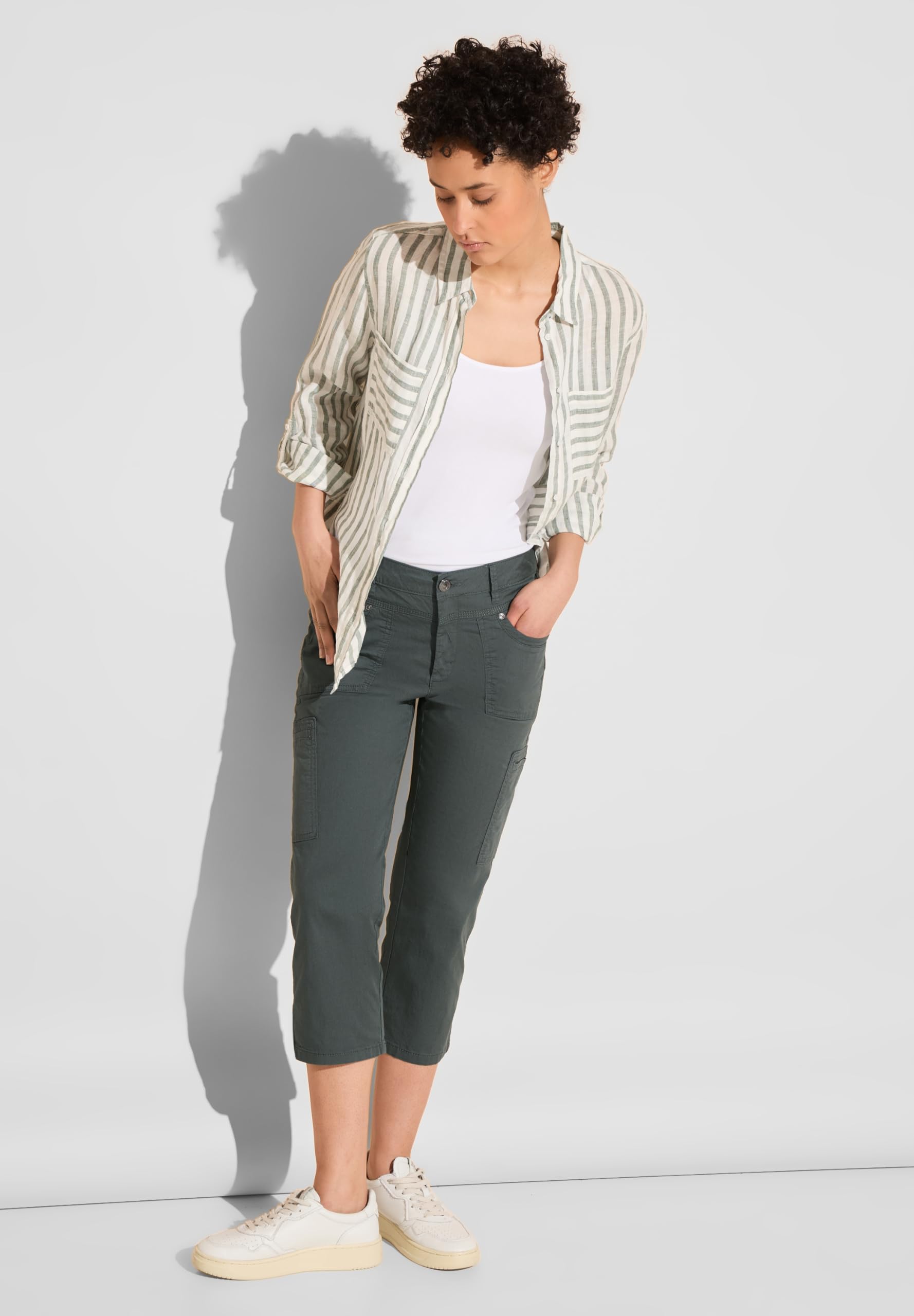 Street One Damen Sportive 3/4 Cargohose