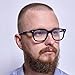 Classic Non-prescription Clear Lens Eyeglasses for Men And women Thick Square Frame Eyewear (black)