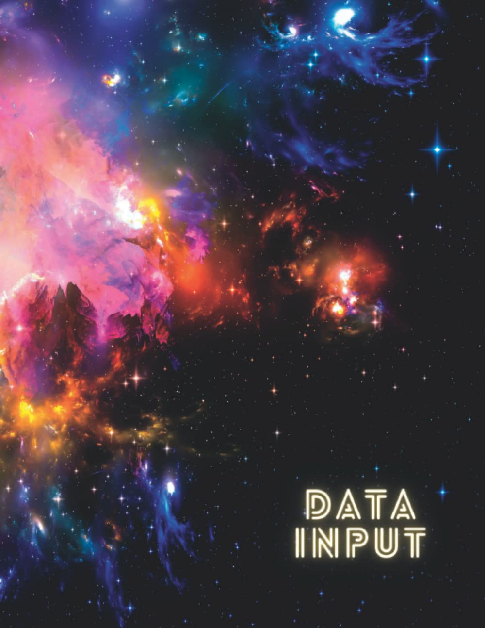 Notebook: Spacy theme Wide Ruled 8.5 x 11