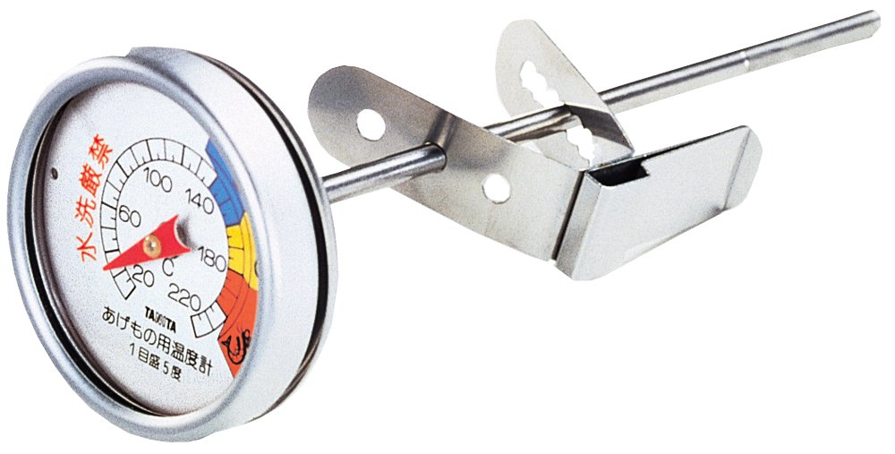 Amazon.co.jp: タニタ 温度計 アナログ 揚げ物 5495B D4.3xW14.5xH4
