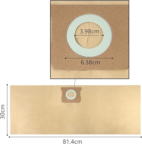 Miniatura 6 de KEEPOW 19-3100 Shop Vac Bags compatibles con aspiradora Stanley de 5 a 8 galones, paquete de 4 bolsas de filtro desechables