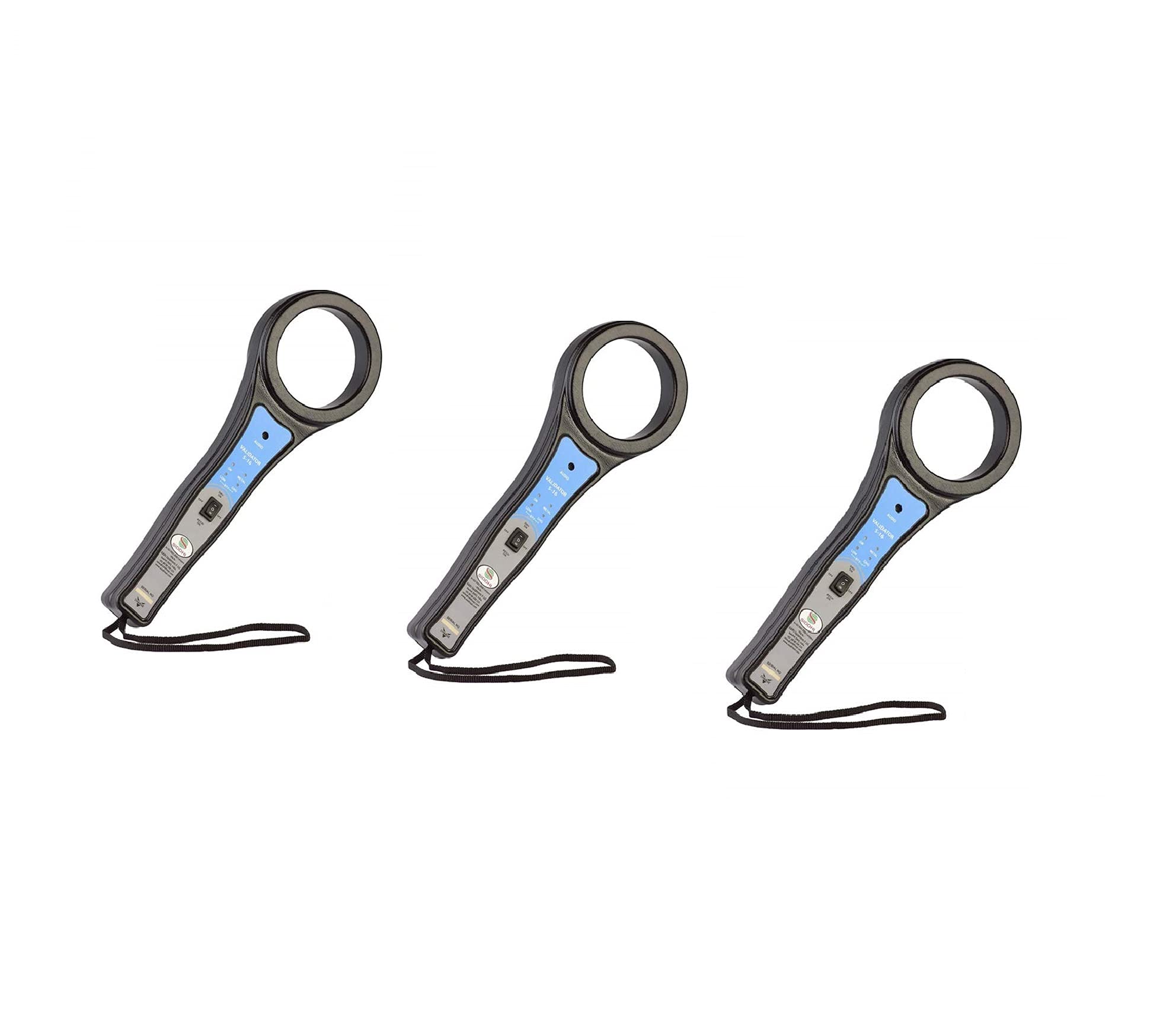 SIDDHI EQUIPMENTS Hand Held Metal Detector Model VALIDATOR S-16 (Black-Blue) with LED Indicator for Malls, Airports, Hotels, Railway Stations & Banks (Pack of 3) (B09H49D57N) Amazon Price History, Amazon Price Tracker
