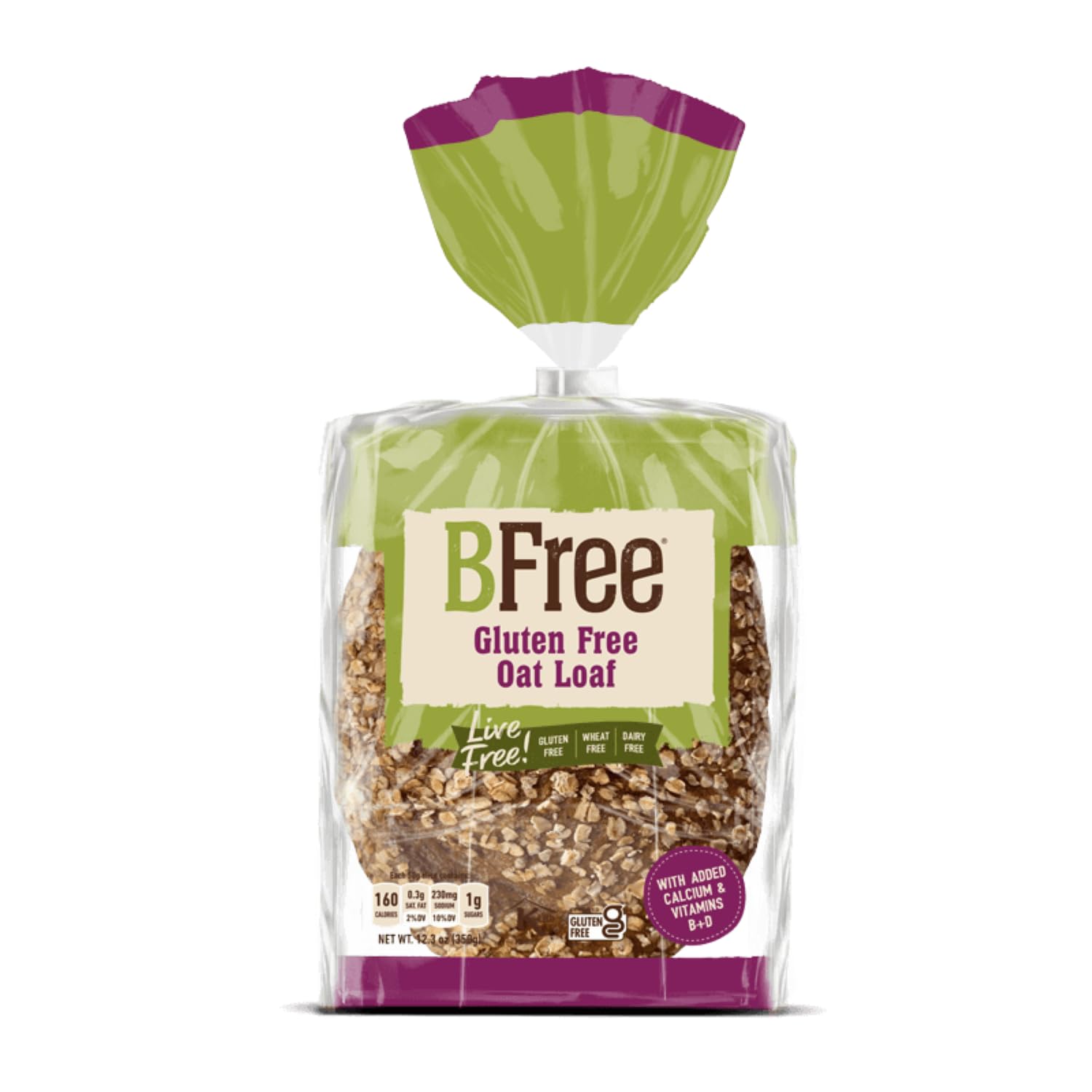 BFree Gluten Free Oat Loaf, Fortified with Calcium and Vitamins B+D, Wheat Free, Dairy Free [3 Pack]