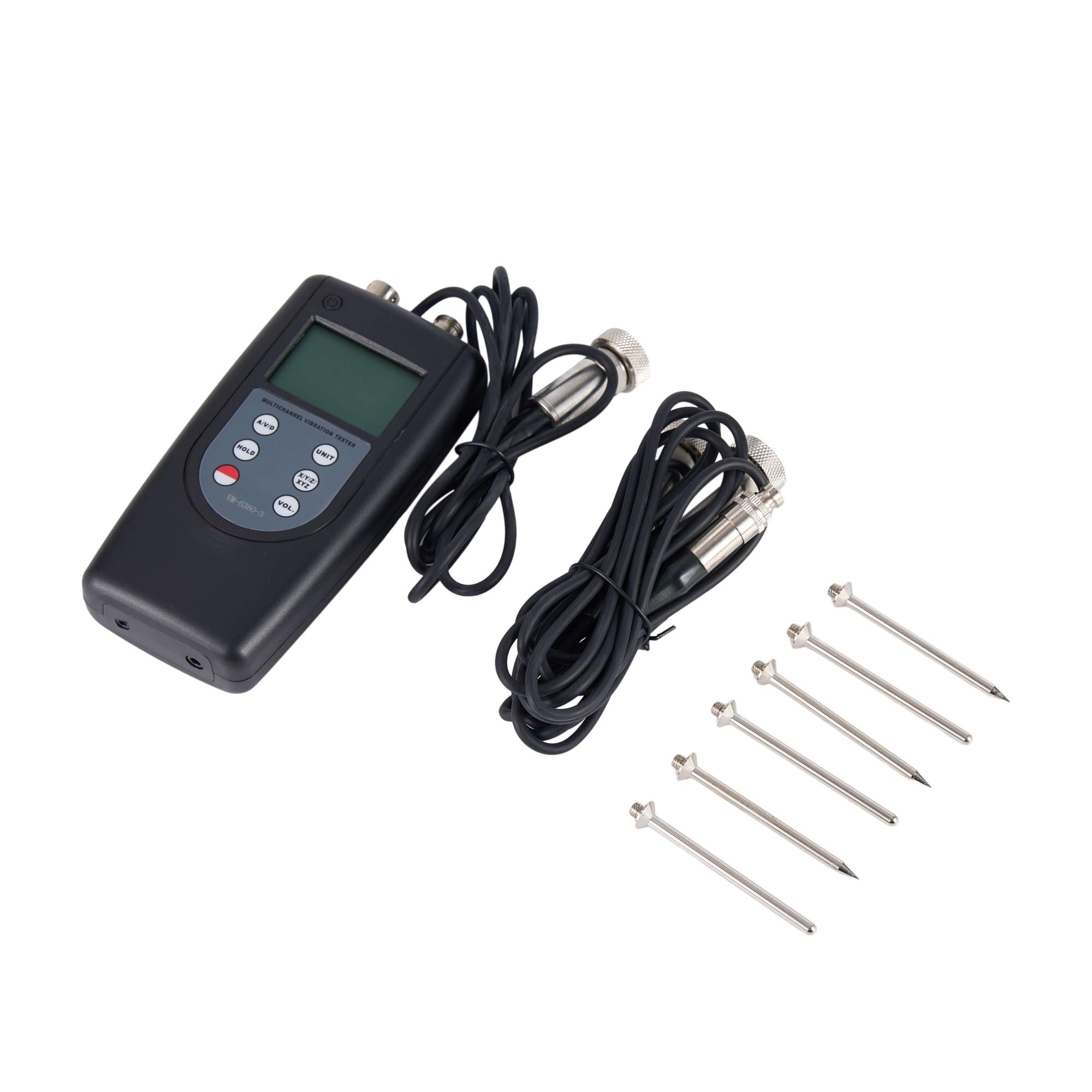 Digital Vibrometer VM-6380-3 Velocity Acceleration and Displacement Frequency 10Hz ~ 10kHz Mechanical Vibration Analyzer