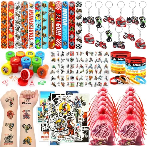 Moto party favors pour enfants : l'ambiance grand prix dans le jardin