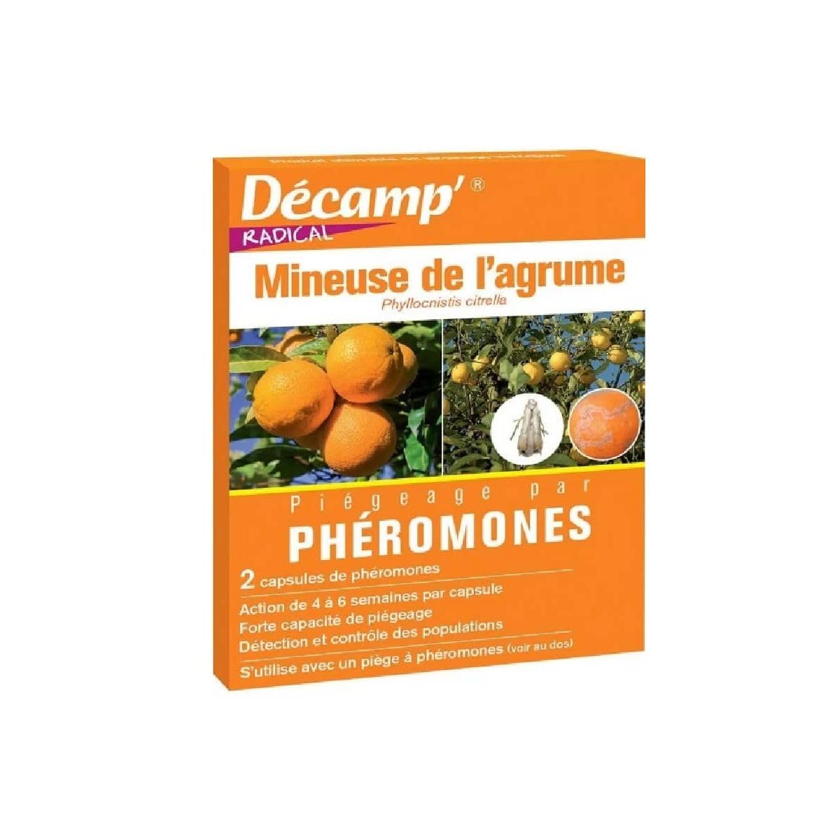 Décamp' - Phéromone Contre la mineuse des Agrumes (2 Capsules)