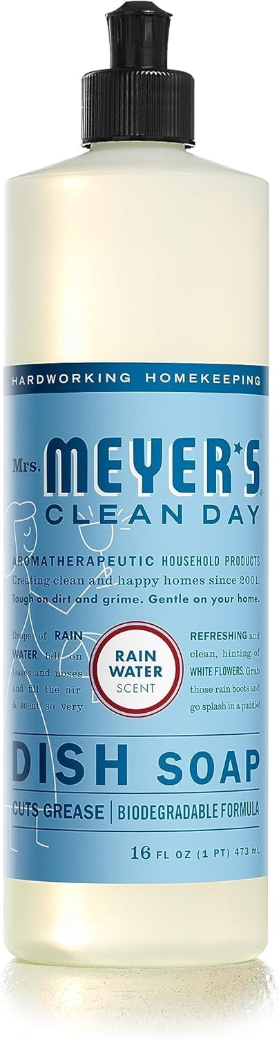 MRS MEYERS CLEAN DAY Liquid Dish Soap Rain Water 16 fl oz