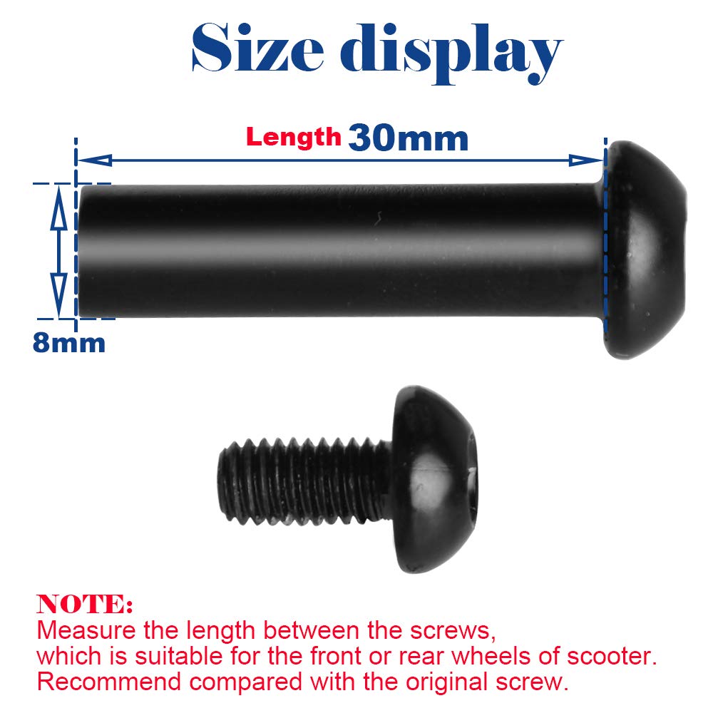 OTFAITP 8mm x 26mm - 30mm Axle Allen Screw Set