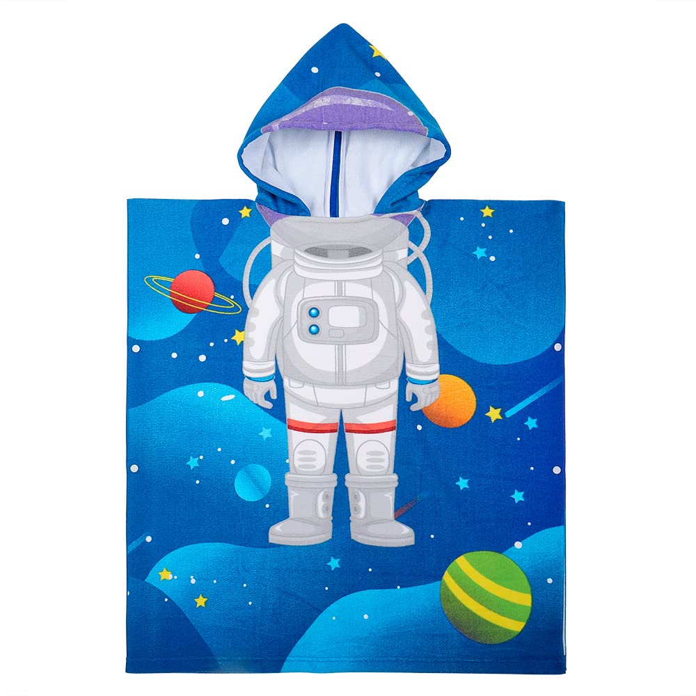 KAKU NANU Badetücher Badehandtuch Kinder, Exquisites Muster Bademantel Badeponcho Badeponcho Kinder Jungen Mädchen Cute Handtuch mit Kapuze für Kinder Jungen Mädchen