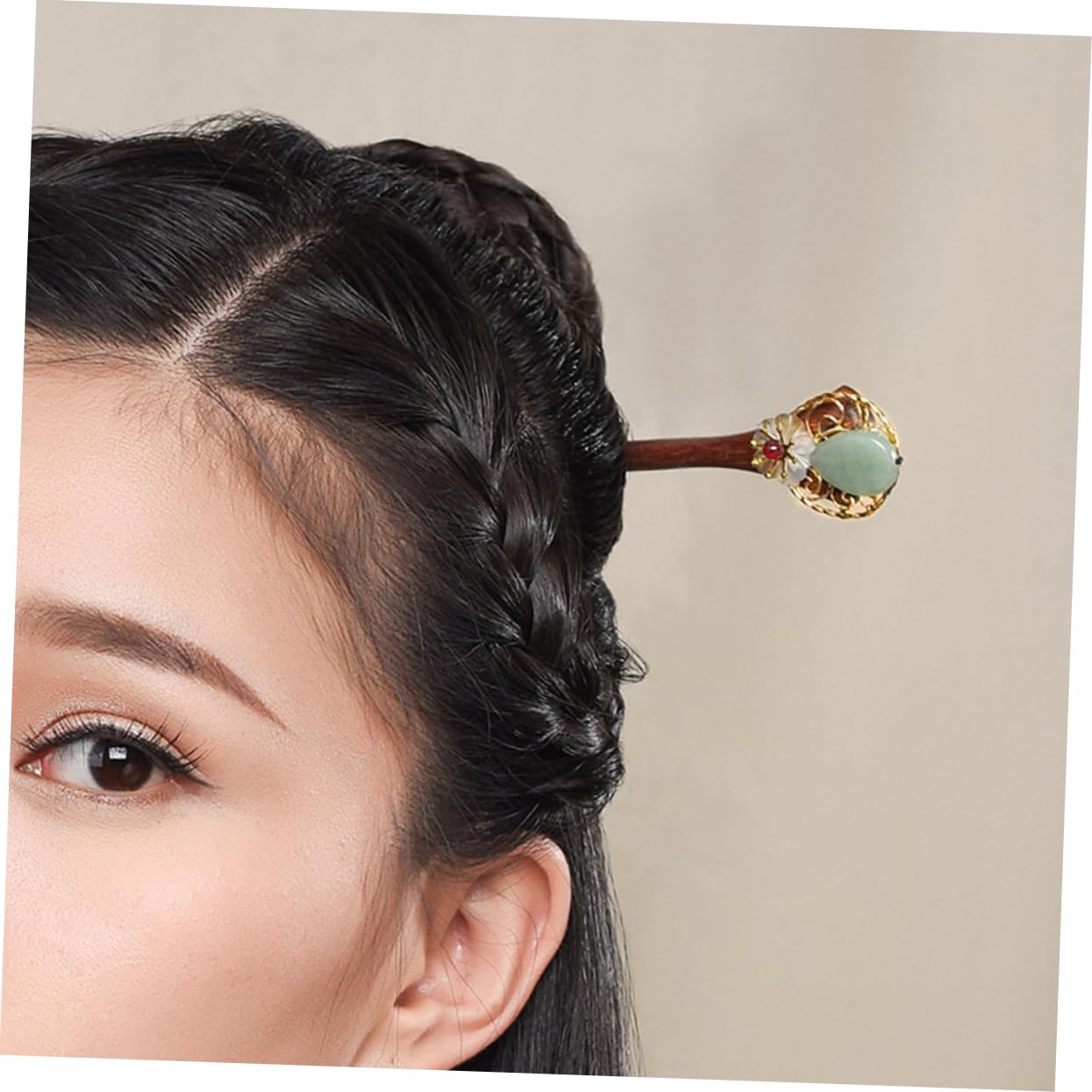 MAGICLULU 3 Piezas horquilla hanfu hair clips horquillas moño palos flores para el cabello tocado la antigüedad para pasadores pelo pasador pelo palo pelo las mujeres nuevo