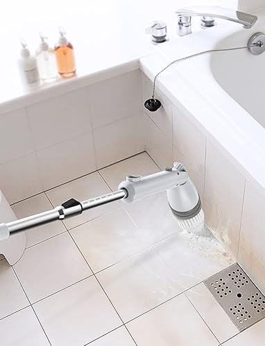 Miniatura 5 de Sweepulire Juego de accesorios de 4 cabezales de cepillo de repuesto para fregador giratorio