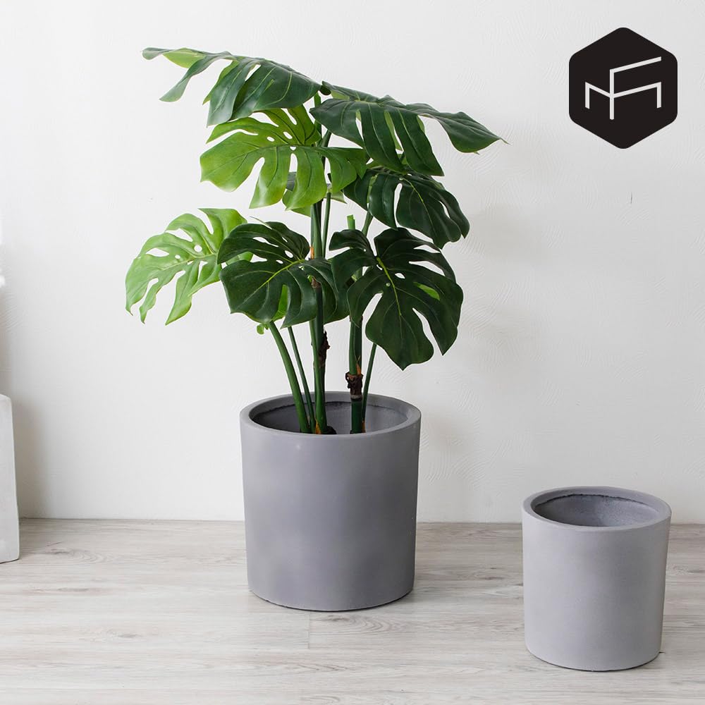 美品プランターカバー10号植木鉢セメントコンクリート Hito Hana