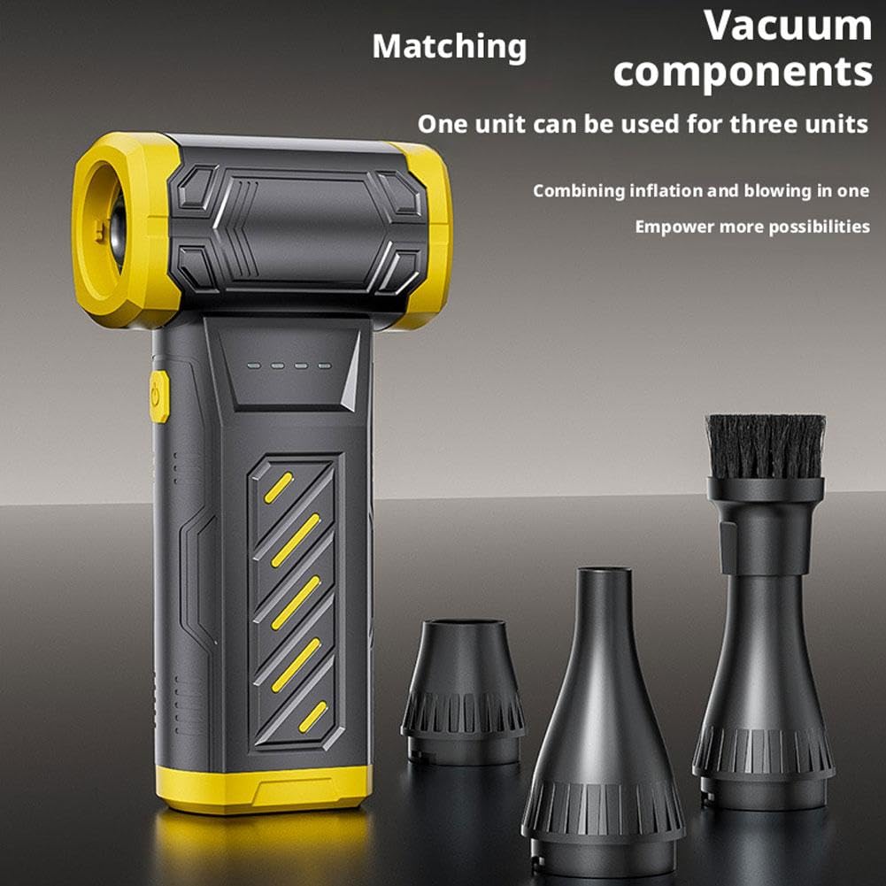 Mini turbo, spazzaneve portatile da 130.000 giri/min, a 3 velocità, portatile, con kit di aspirazione per asciugatura, rimozione S-now, pulizia