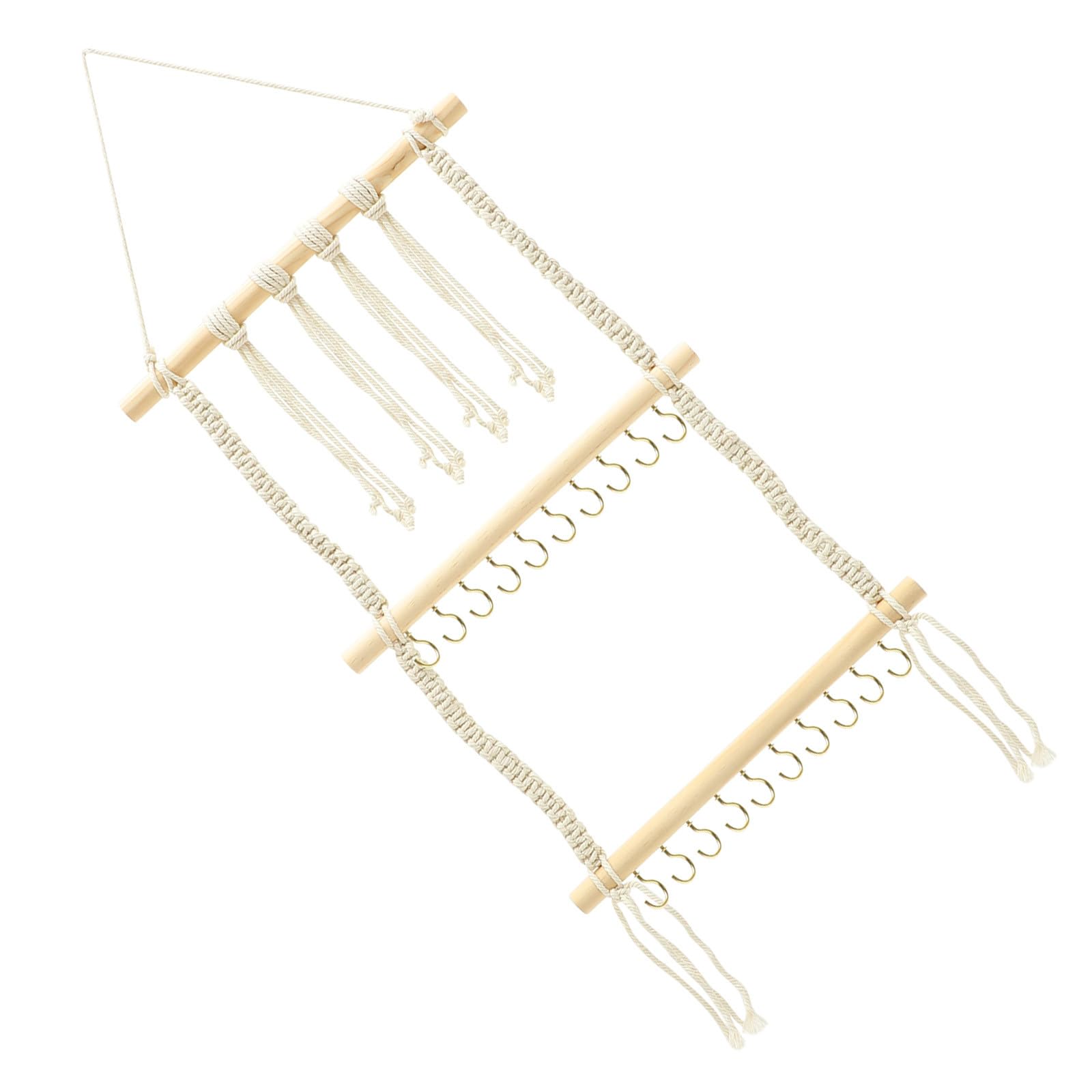 Rangement pour bandeaux et pinces à cheveux en coton beige