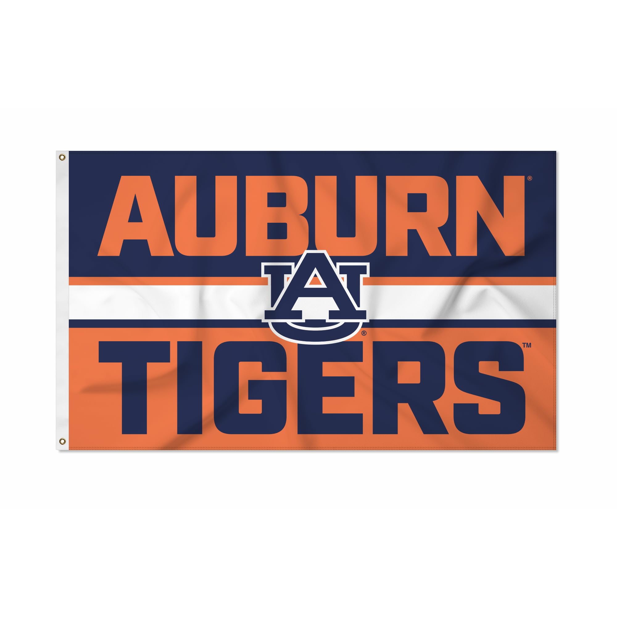 Rico Industries NCAA Auburn Tigers Bold 3' x 5' Banner Flag Single Sided - Indoor or Outdoor - Home Décor