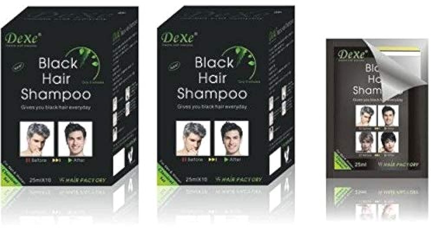 DexeBHS004 Set of 2 Hair Shampoo (Black)