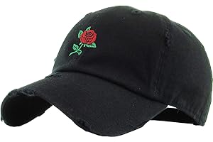 Black Dad Hat with Rose Flowers: Radiate Positivity and Vibe