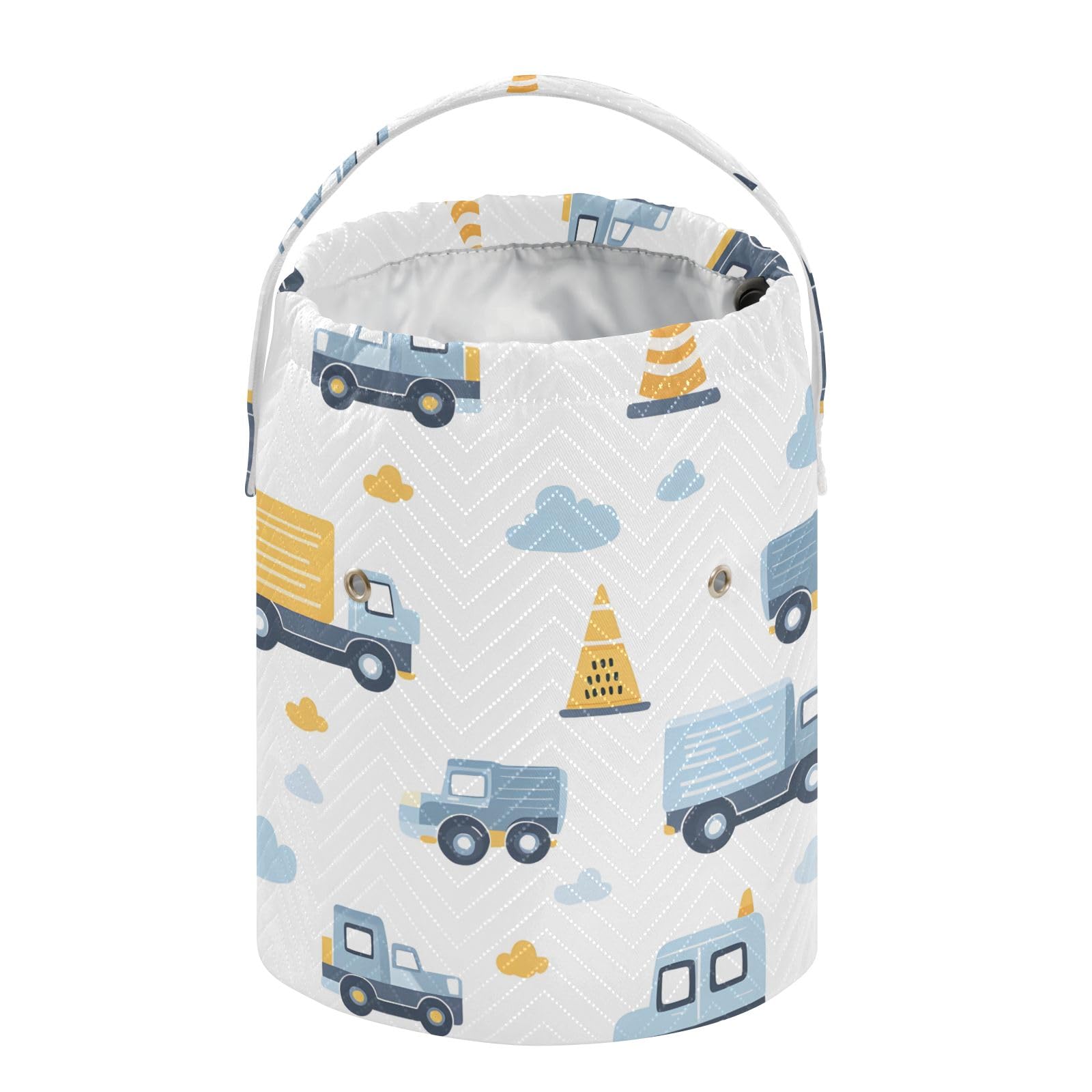 Yarn Storage Bag Small Crochet Bag Knitting Bag Organizer Cute Truck Cloud Yarn Bags for Crocheting Basket