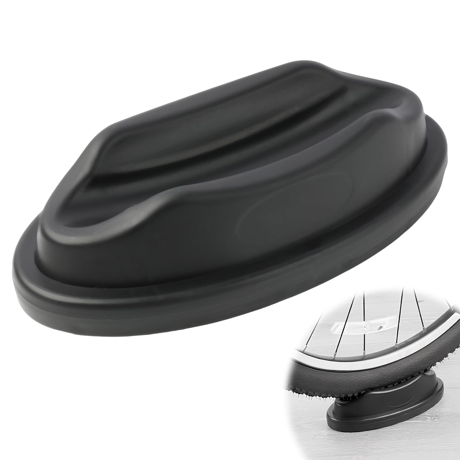 1pcs Supporto Ruota Anteriore rulli Piattaforma di Supporto per Montante per Ruota Anteriore,Compatibile con Bici da Strada e Mountain Bike,Antiscivolo, per Allenamento Indoor