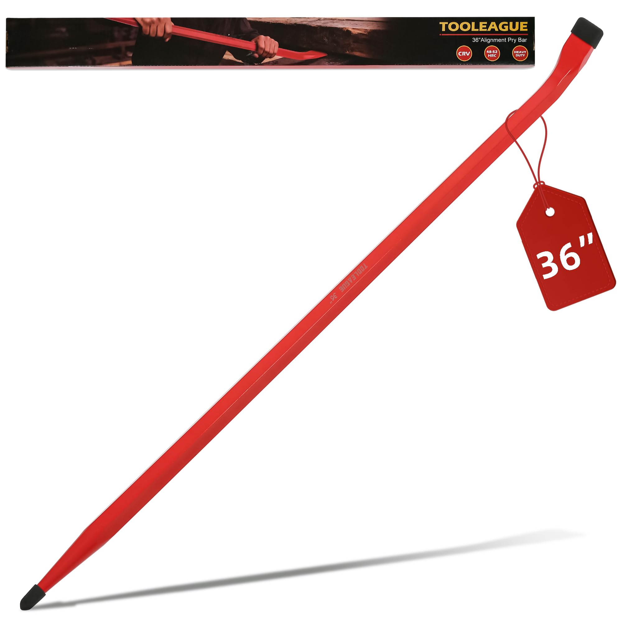 TOOLEAGUE 36-Inch Heavy Duty Alignment Pry Bar, Sleever Bar