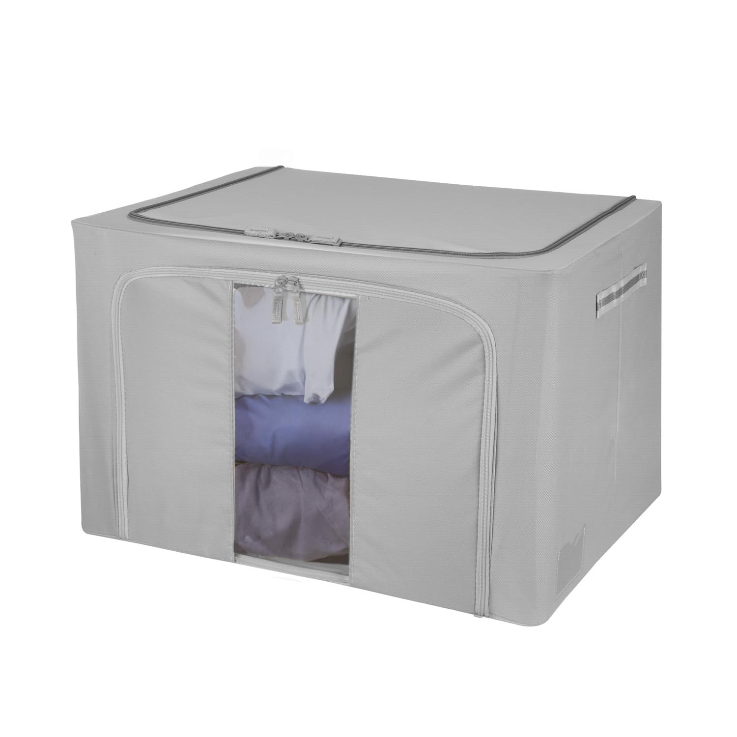 Armoire double charnière avec ouverture fluide 62x44x40 cm gris