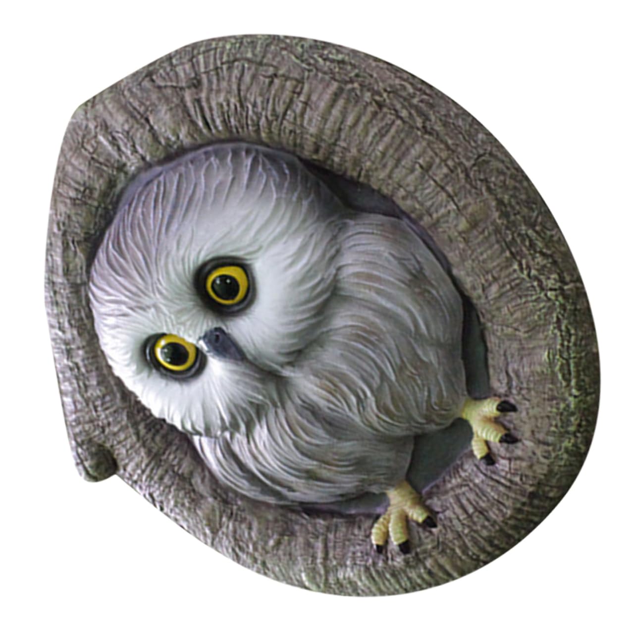 Décoration hibou adorable figurine suspendue résine pour arbre extérieur maison