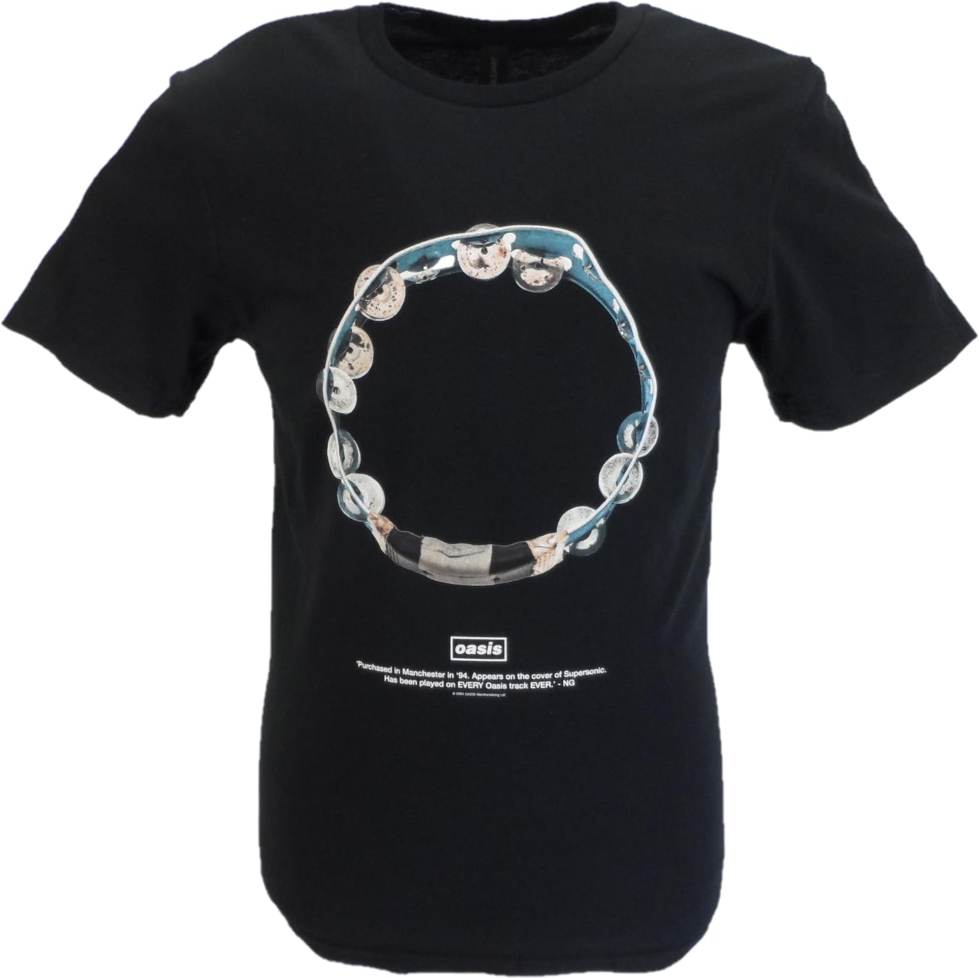 Mazeys Men's Tambourine Official Oasis T Shirt… (Uk, Alpha, L, Regular, Regular, )