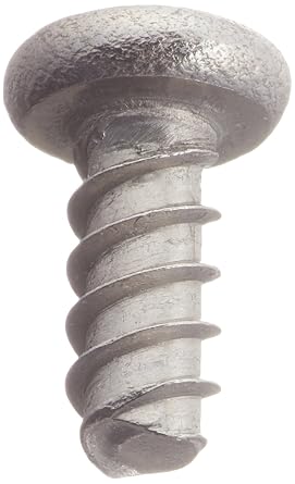 Small Parts 0304LPP188 18-8 Stainless Steel Thread Rolling Screw for Plastic, Passivated Finish, Pan Head, Phillips Drive, #3-24 Thread Size, 1/4 Length (Pack of 100)