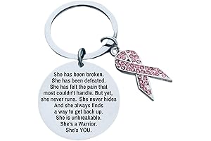 Breast Cancer Pink Ribbon Keychain: A Tribute to Unbreakable Survivors