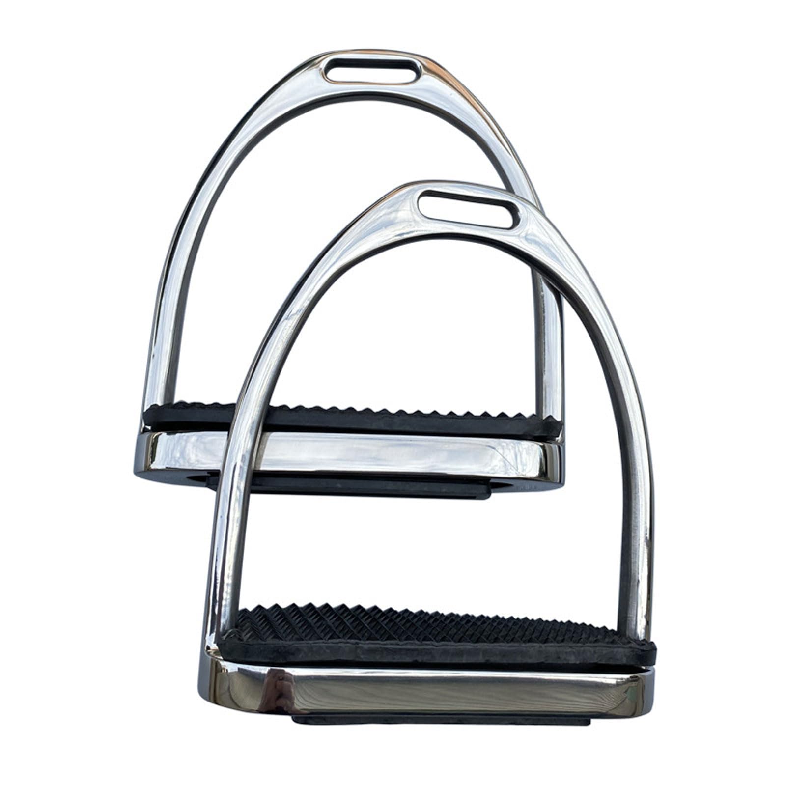 2 Piezas Estribo de Caballo,12 cm Estribos ecuestres de acero inoxidable,cómodos estribos de Apoyo con Almohadilla de Goma Antideslizante,Flexibles Pedales ligeros y anchos,para Entusiastas Ecuestres