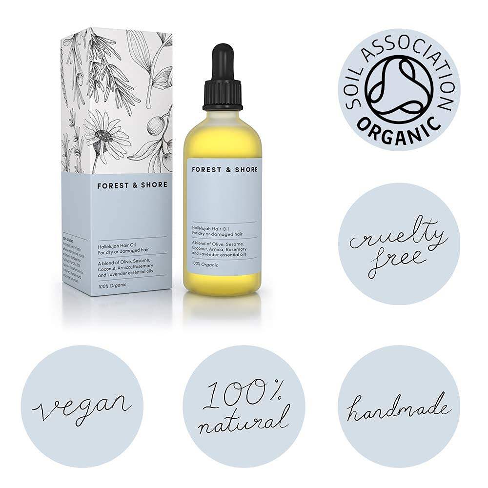 Hair Oil Natural & Organic Hair Mask & Hair Treatment with Coconut Oil