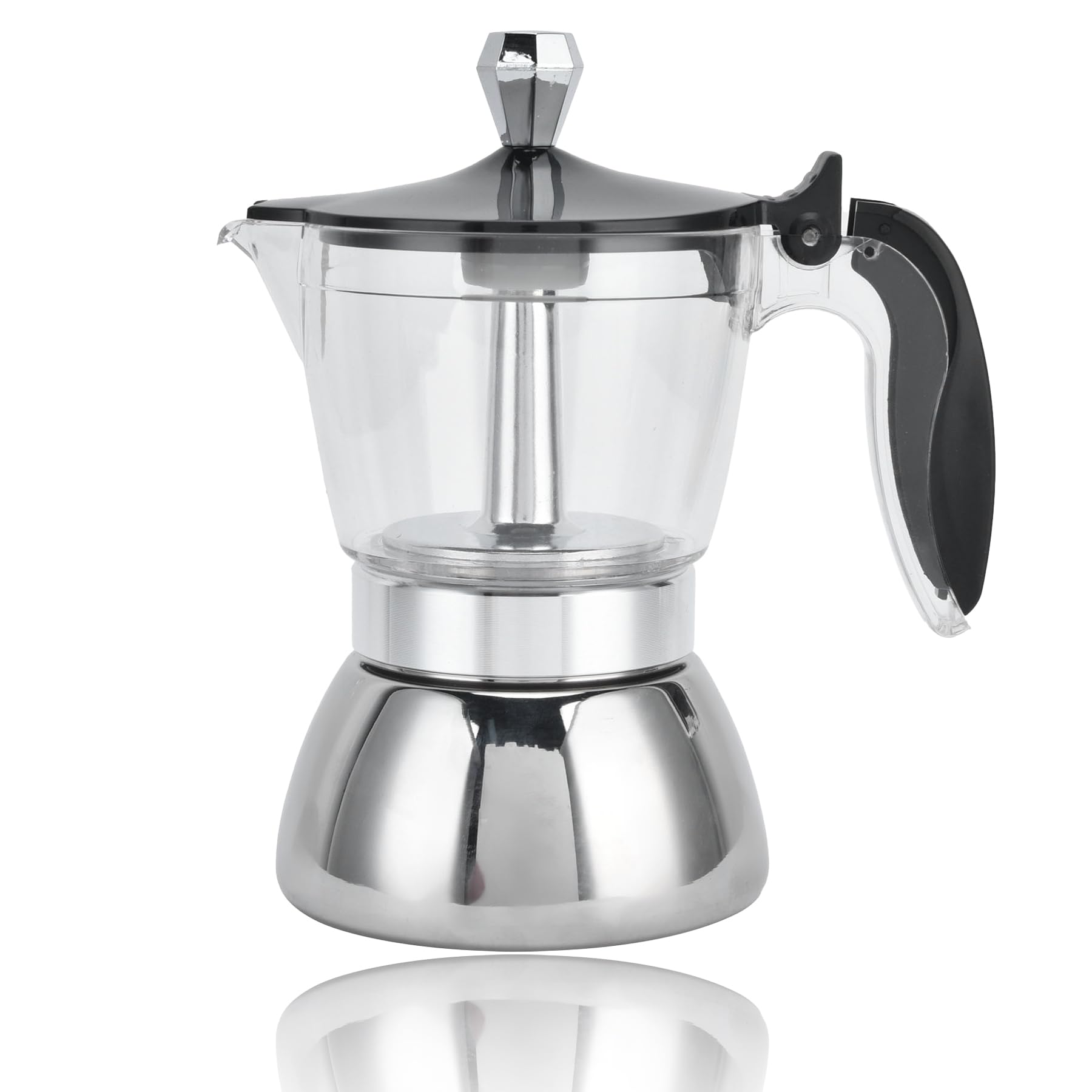 Cafetière expresso à poignée isolante pour cappuccino et macchiato