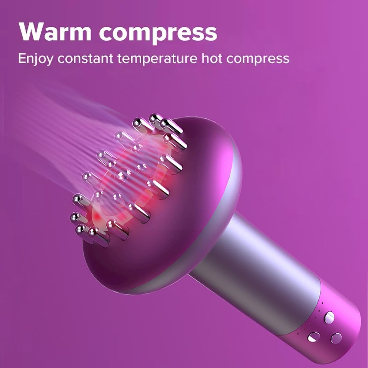 Cepillo meridiano de raspado eléctrico, herramienta de masaje con compresa caliente, máquina de drenaje linfático, máquina de drenaje linfático, fisioterapia de microcorriente de 6 velocidades