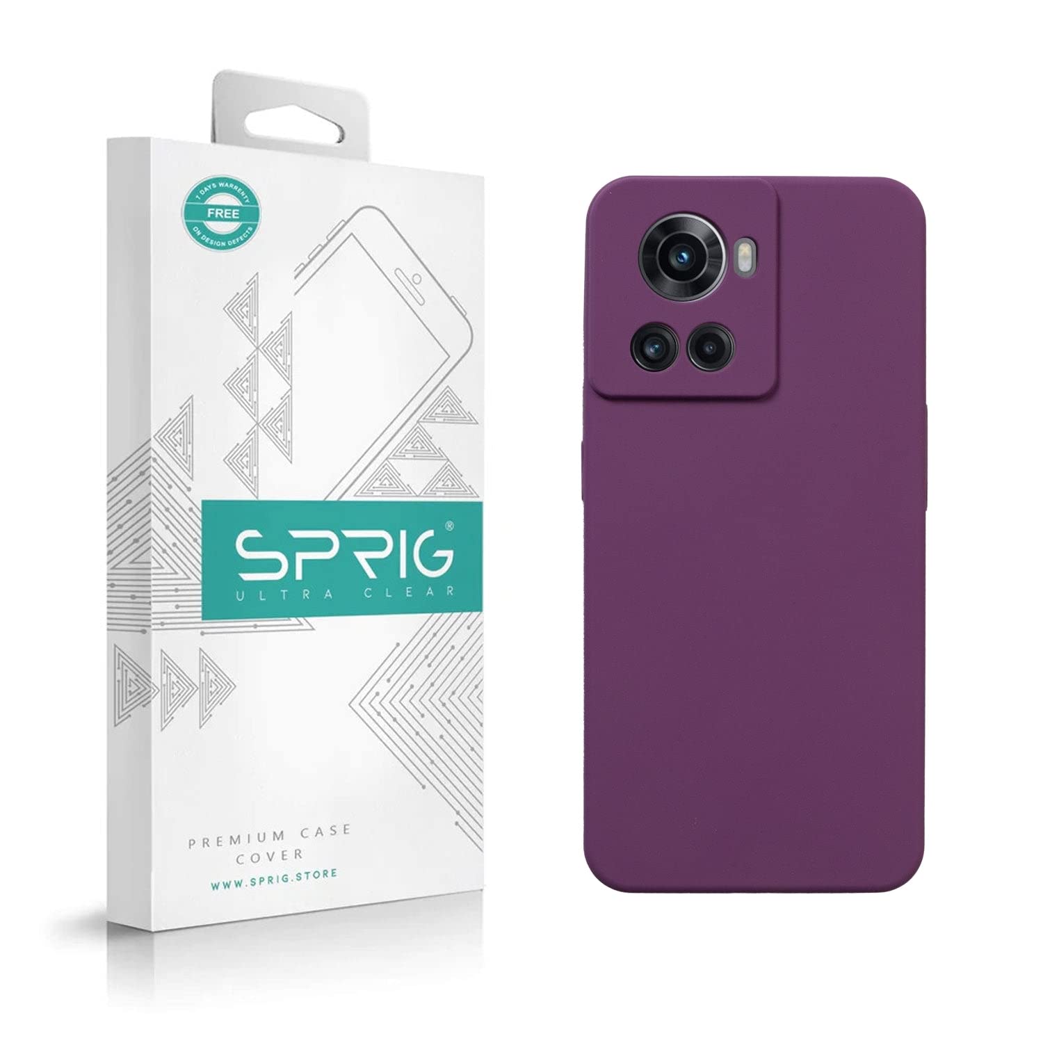 SPRIG Compatible with OnePlus 10R Phone Liquid Silicone Cover Premium Back Cover Drop Tested Shock Proof Mobile Case for Men, Women, Boys and Girls with Camera Protection (Purple) (B0BDZTDQGR) Amazon Price History, Amazon Price Tracker