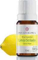 PHYTOTERAPICA- Óleo Essencial de Limão Siciliano -Para Difusor, Massagem e Aromaterapia -Ameniza angústia, proporciona clareza e ânimo e é indicado para massagens - 100% Puro e Natural - Cítrico, 10ml