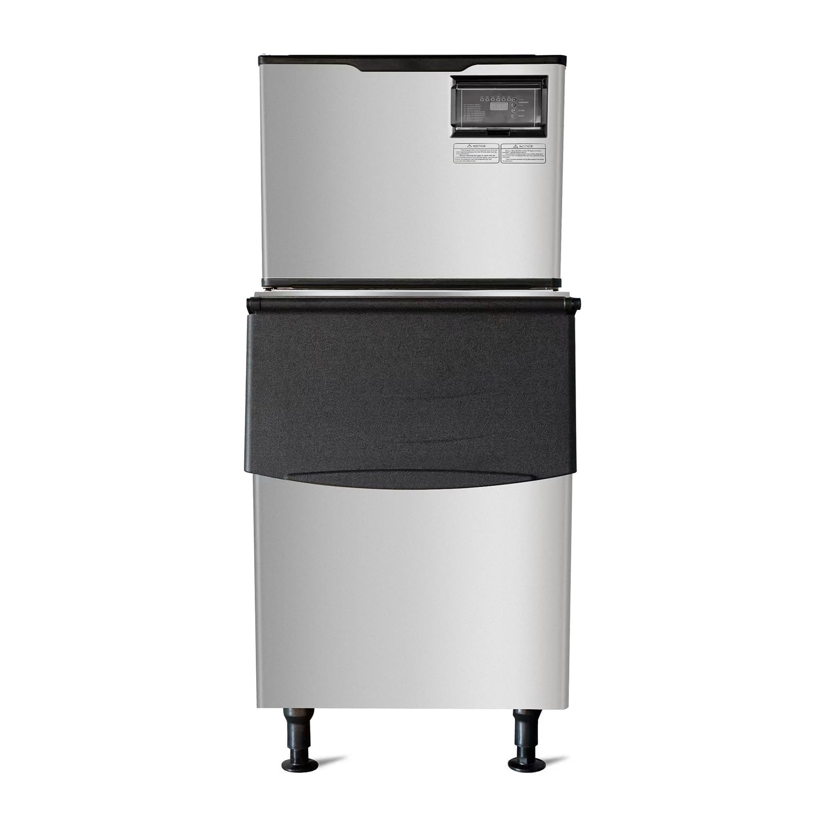 Westlake Commercial Ice Maker Machine Stainless Steel Full Cube NSF Certificated 500 lbs/24H Ice with 440lbs Storage Ice Maker Machine Capacity-Ideal for Coffee Shops, Hotels, Bars, Restaurants
