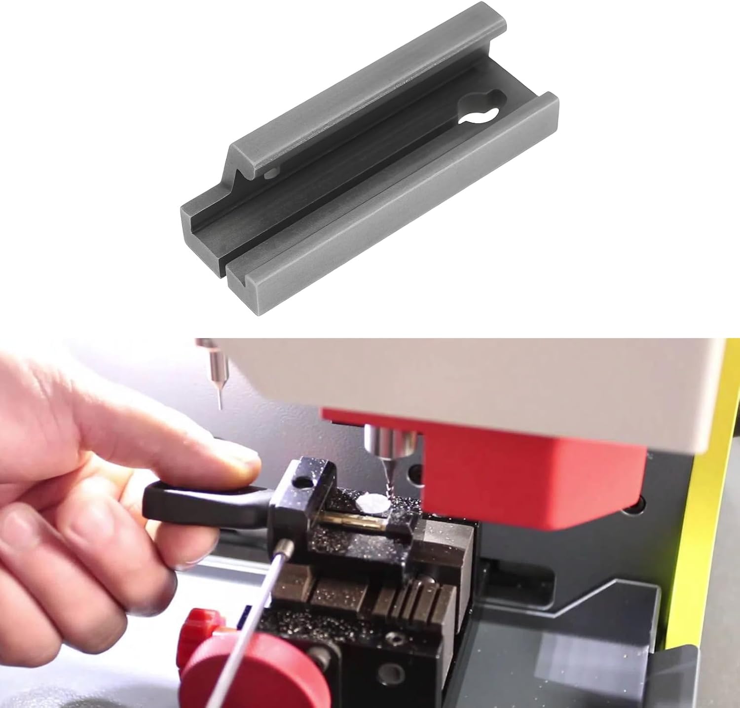 2PCS Key Clamping Fixture 25x8.5mm HU101 Compatible with Ford Focus Key Cutting Machines