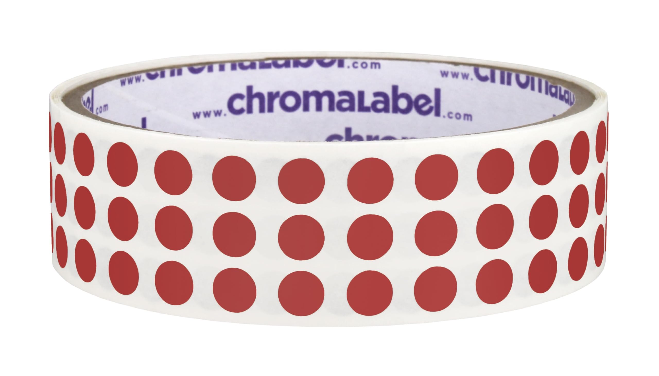 ChromaLabel 1/4 inch Color-Code Dot Labels | 1,000/Roll (Burnt Umber)