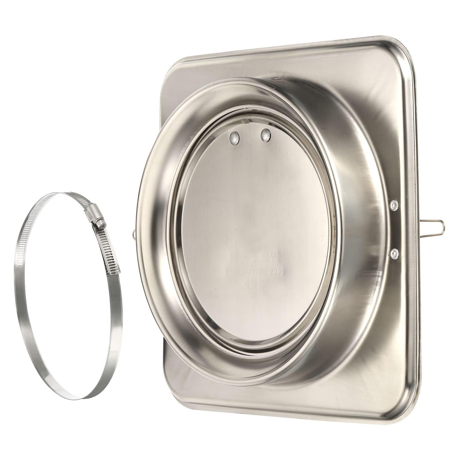 Unifizz 7" Backdraft Damper with Ducting Hose Clamp