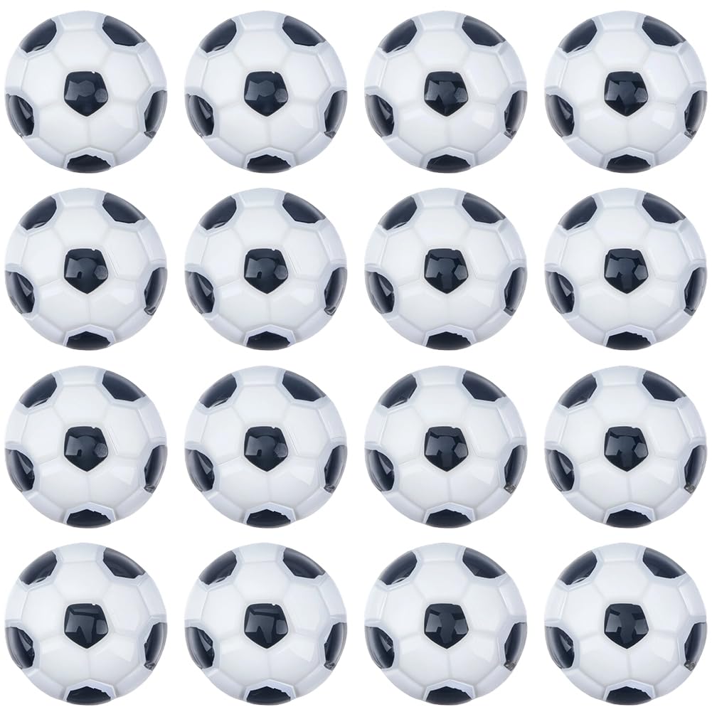 Photo 1 of SUNNYCLUE 50Pcs Sports Flatback Resin Charms Football Cabochons Flat Back 15.5mm Mini Sport Soccer Ball Charm Beads for DIY Scrapbooking Phone Case Boxes Embellishments Jewelry Making Crafts Decor