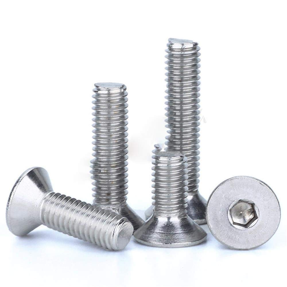 Viti A Testa Piatta Con Flangia Ed Esagono Incassato 3 X 6 ISO 7380 – 2, In Acciaio Inox A2 - Foto 2