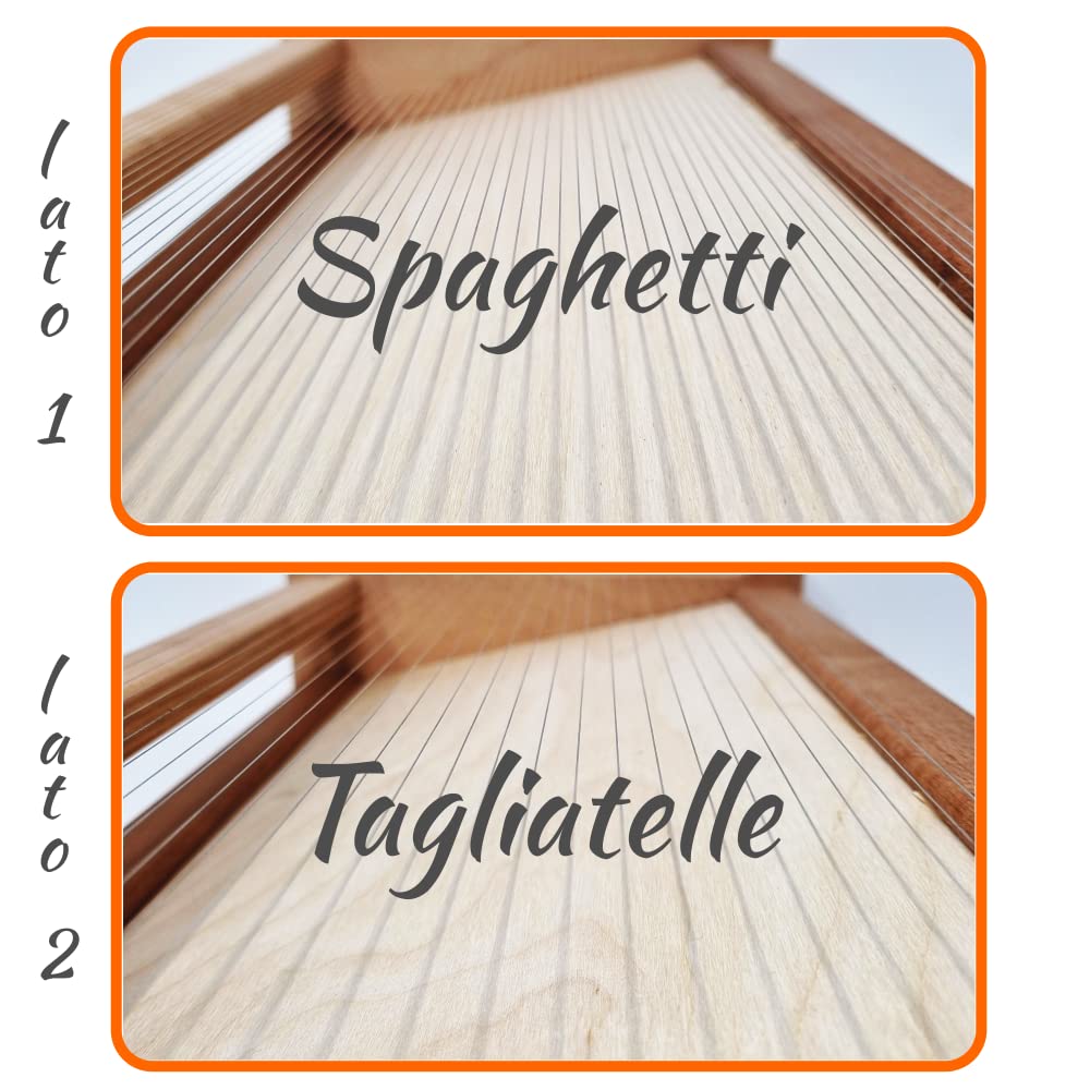 GUITARRA DOBLE PARA PASTA LADO 1: ESPAGUETIS LADO 2: FETTUCCINE, EL ORIGINAL!