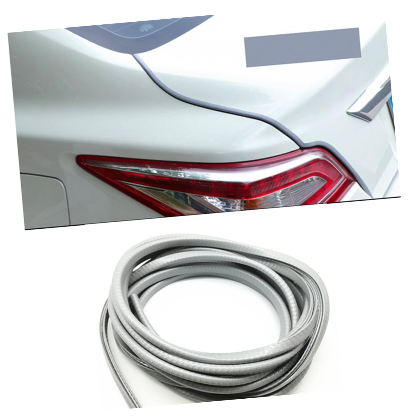 Tira protectora para puerta de coche gris PRETYZOOM con franja anticolisión lateral