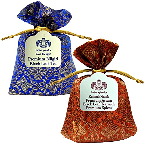 INDIAN SPLENDORPremium Teas Combo - Nilgiri (50g) + Masala Chai (50g) = 100g (50 Cups)