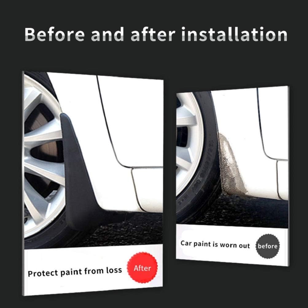SureKit Car Custom Mud Flaps Splash Guards for Tiida Versa C11 2005-2011 Hatchback Sedan Fender Flares Mudflaps Mudguards Front and Rear Wheel 4Pcs