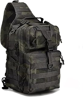 hopopower Tactical Sling Bag, Sport Bag Military Rover Shoulder Backpack EDC Assault Range Bag, Chest Pack Handbag Waterproof