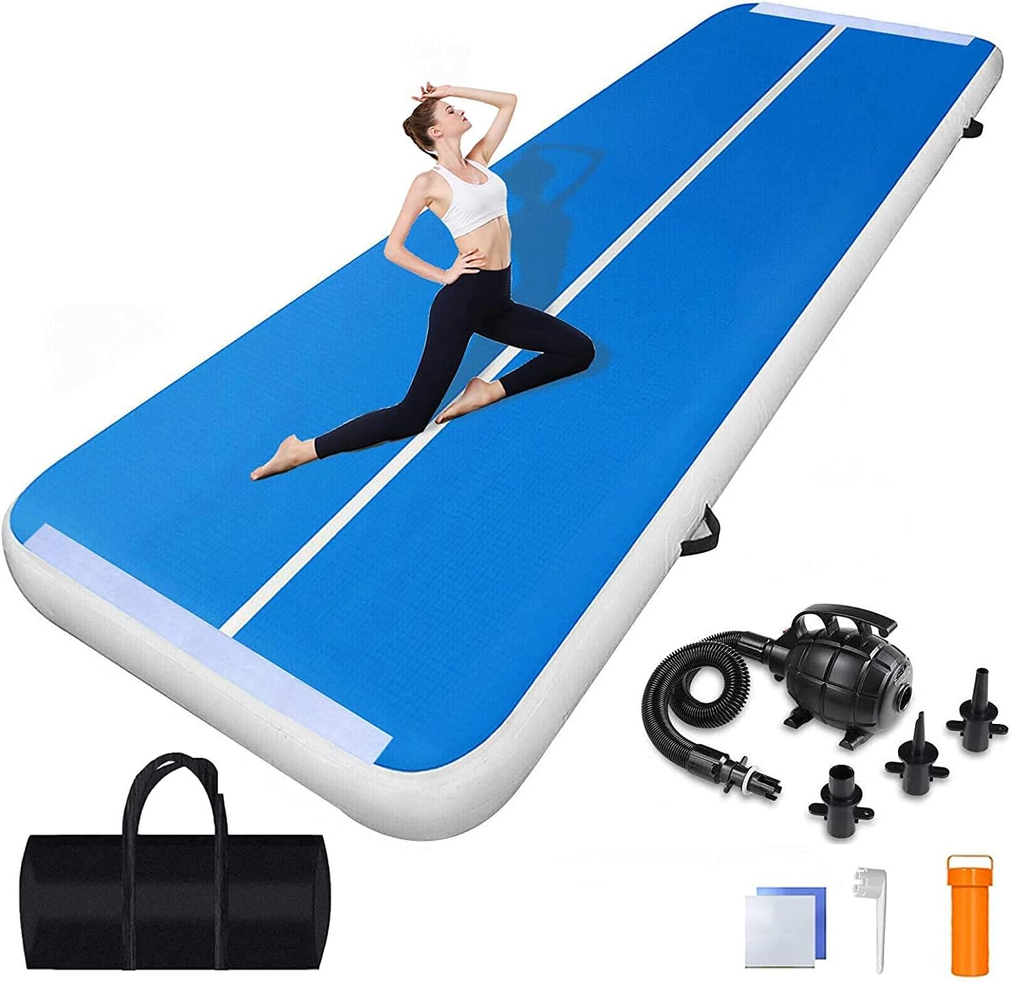 体操エアーマット プロ向け エアートラック エアーポンプ付き Fbsport タンブリング マットインフレータブル エアーマット 体操転倒